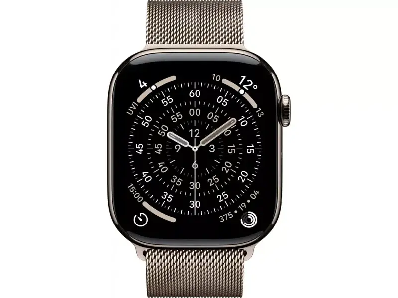 Смарт-годинник Apple Watch Series 11 GPS + Cellular 46mm Natural Tit. Case w. Natural Milanese Loop - M/L (MFD04) - фото 2