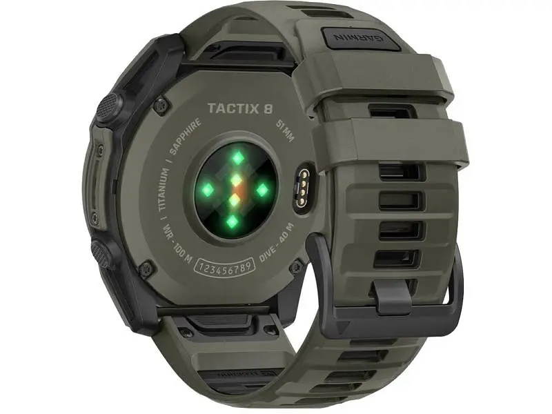 Смарт-годинник Garmin tactix 8 - 51 mm AMOLED Cerakote Olive w. Applied Ballistics Ultralight (010-04553-11/10) - фото 4