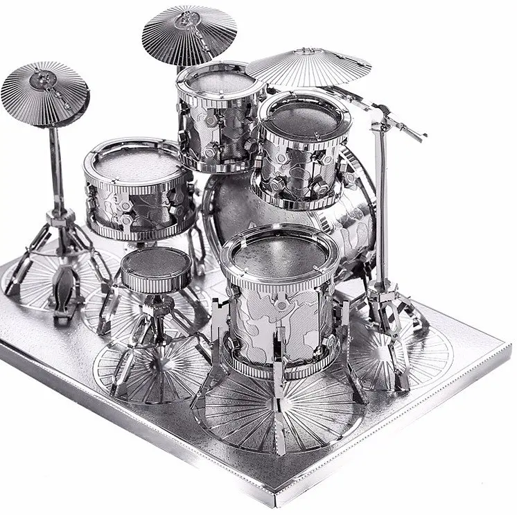 Колекційна модель PIECECOOL DRUM SET SILVER P032-S - фото 3
