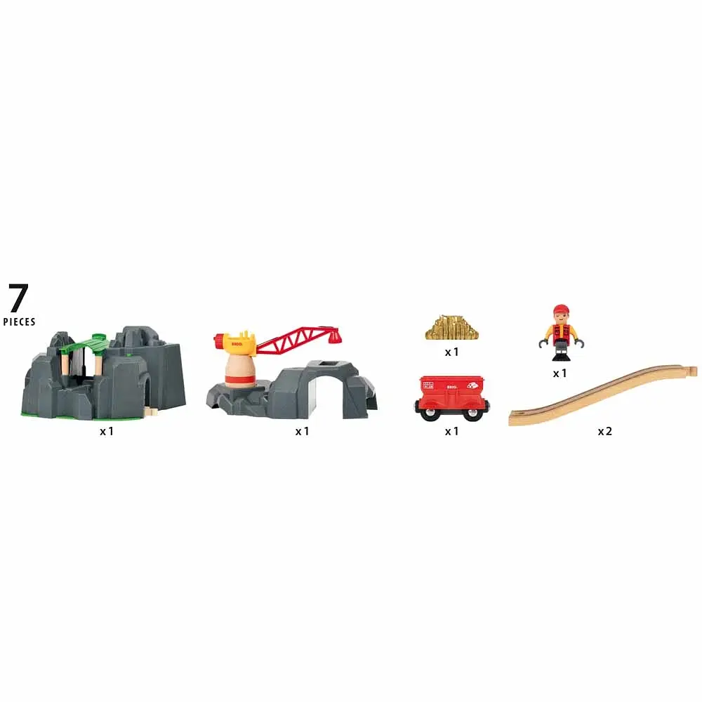 Игровой набор для железной дороги Brio Туннель с подъемным краном (33889) - фото 2