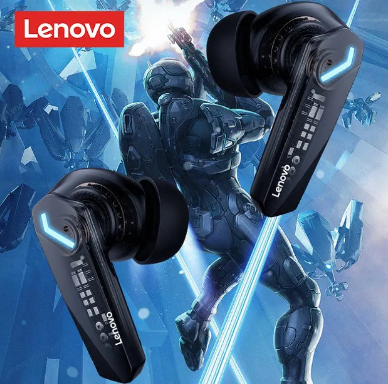 Беспроводные Bluetooth 5.3 наушники с микрофоном Lenovo GM-2 Pro ThinkPlus Black - фото 5