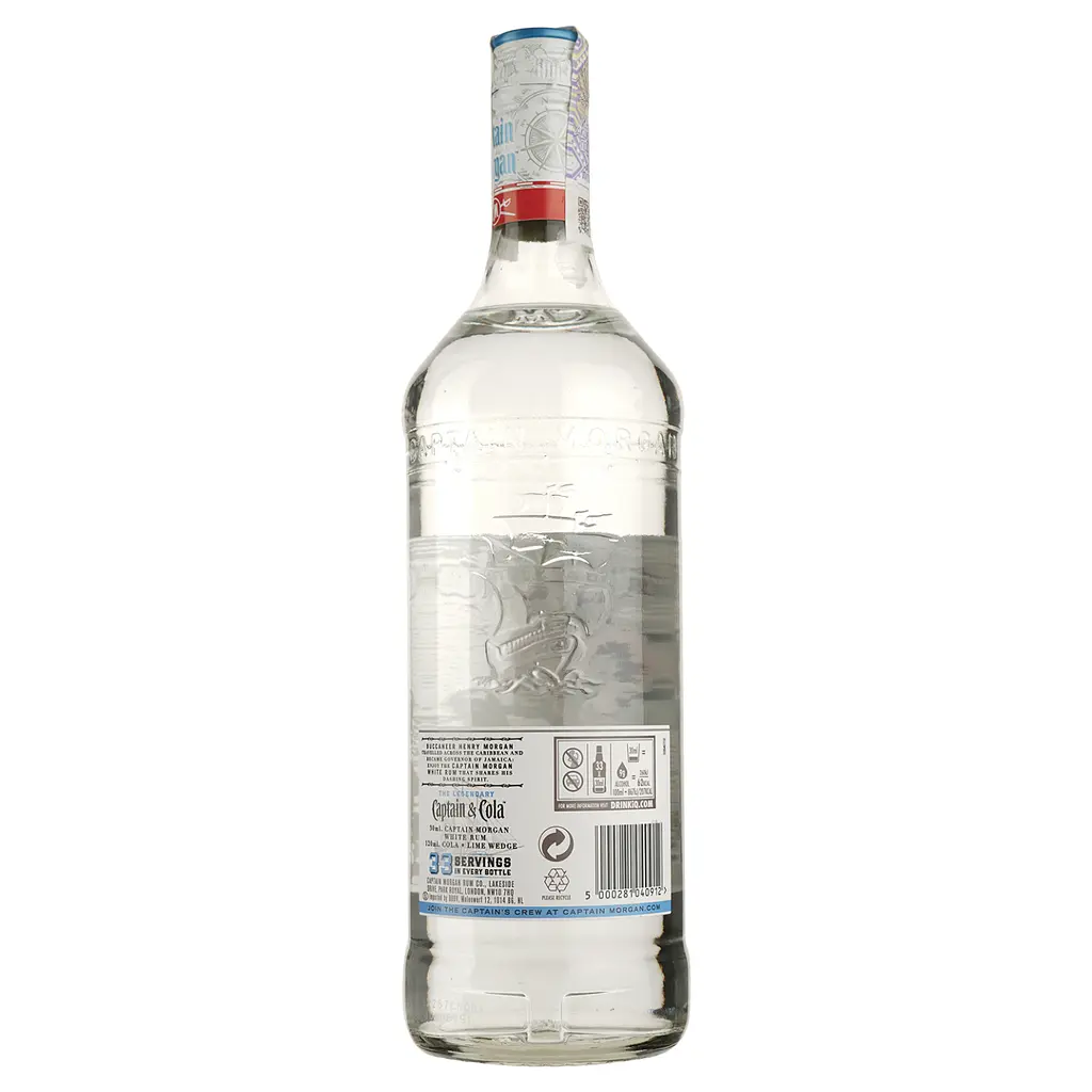 Уценка. Ром Captain Morgan White 37.5% 1 л - фото 2
