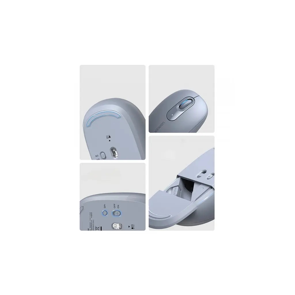 Мишка Ugreen MU105 Wireless Light Blue (90671) - фото 3