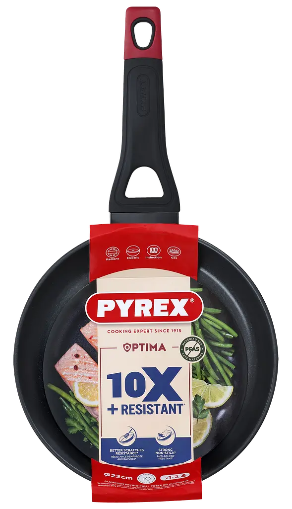 Сковорода Pyrex Optima 22 см класична kuh0016670 - фото 2