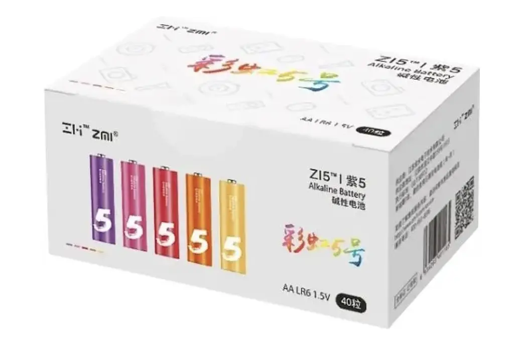 Батарейка ZMI Alkaline Battery ZI5 Rainbow AA 40 шт.