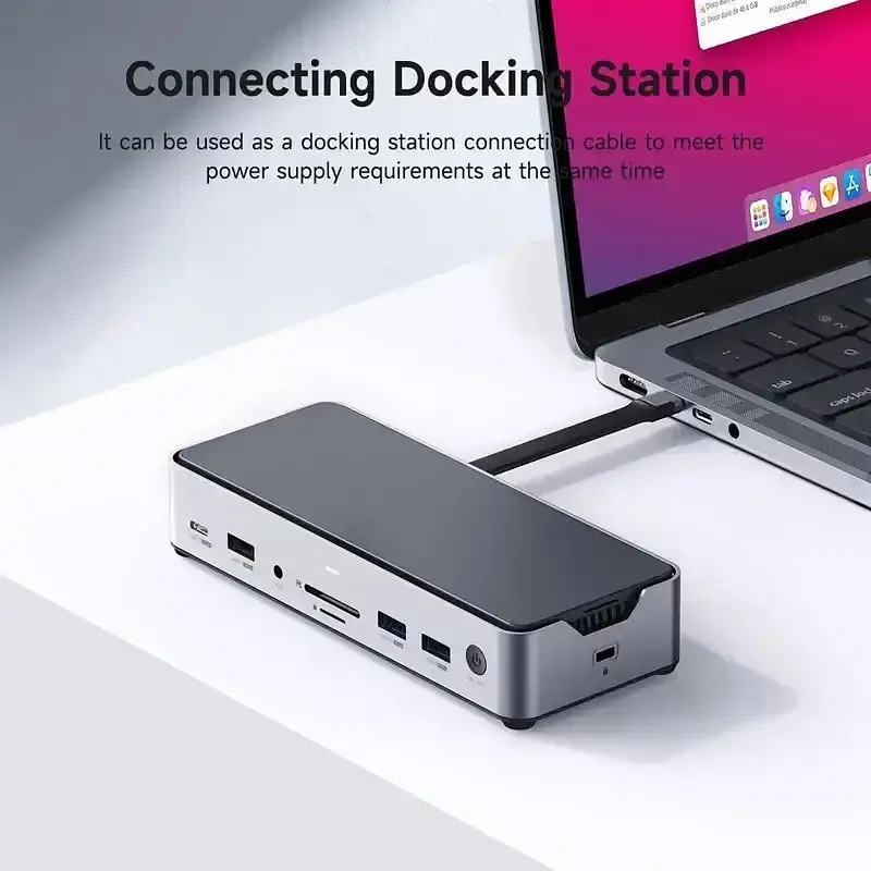 Кабель для передавання даних Hagibis USB4 Data Cable 40Gbps USB C to Type C 13 см (UCD4) - фото 3