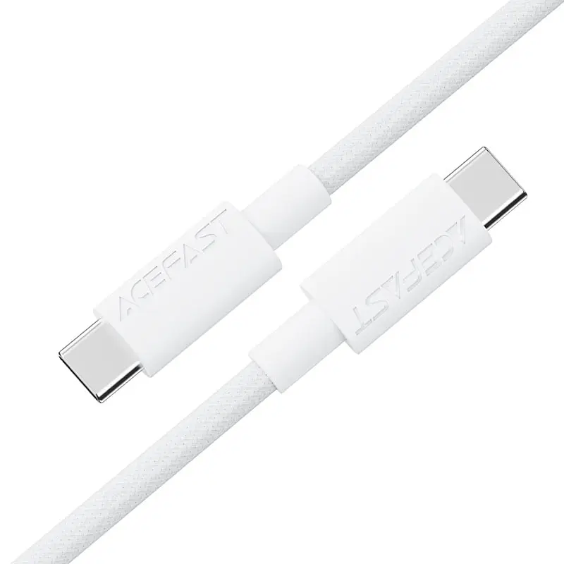 Дата кабель Acefast C18-03 Type-C to Type-C 60W (1.2m) White - фото 3