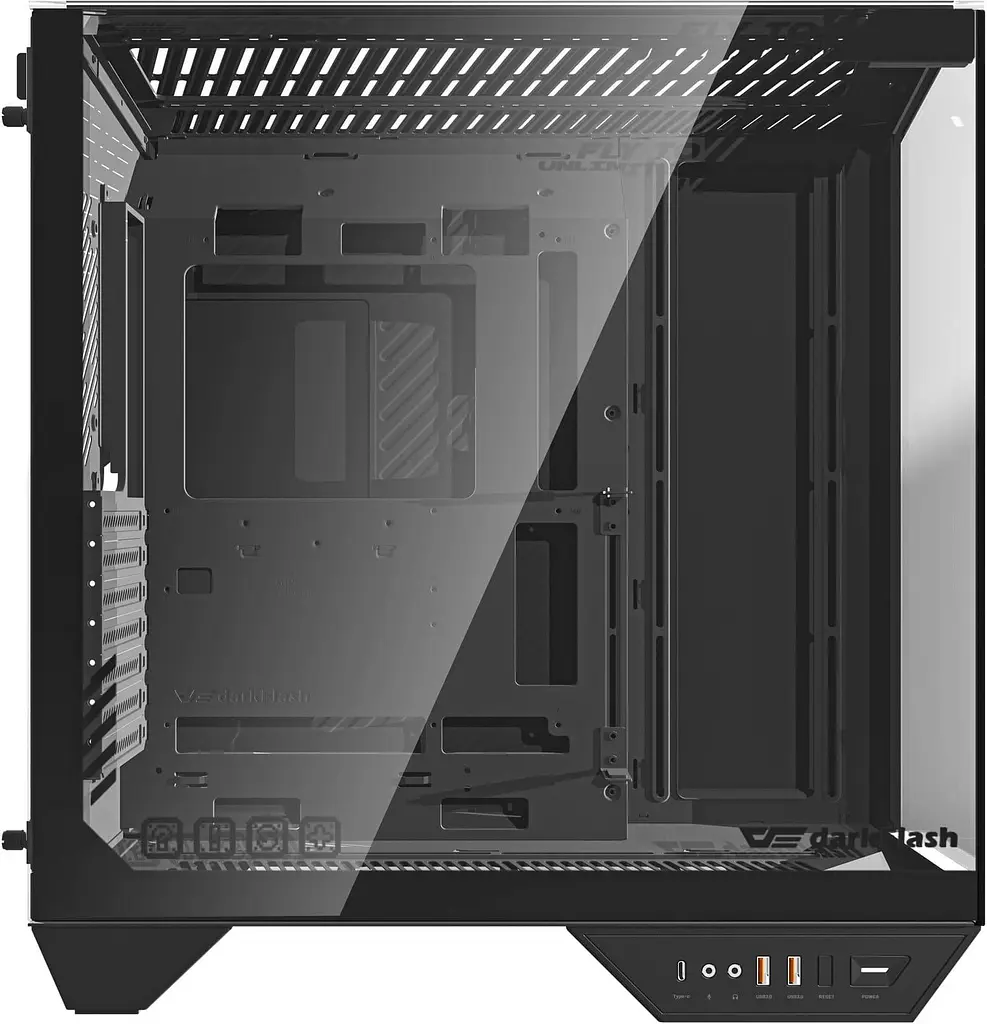Корпус Darkflash DY470 без блока питания, черный (DY470 BLACK) - фото 13