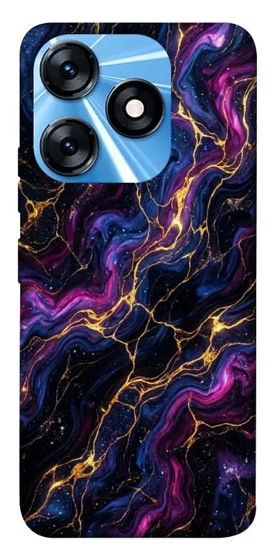 TPU чохол Demsky Purple space marble для TECNO Spark 10 Pro