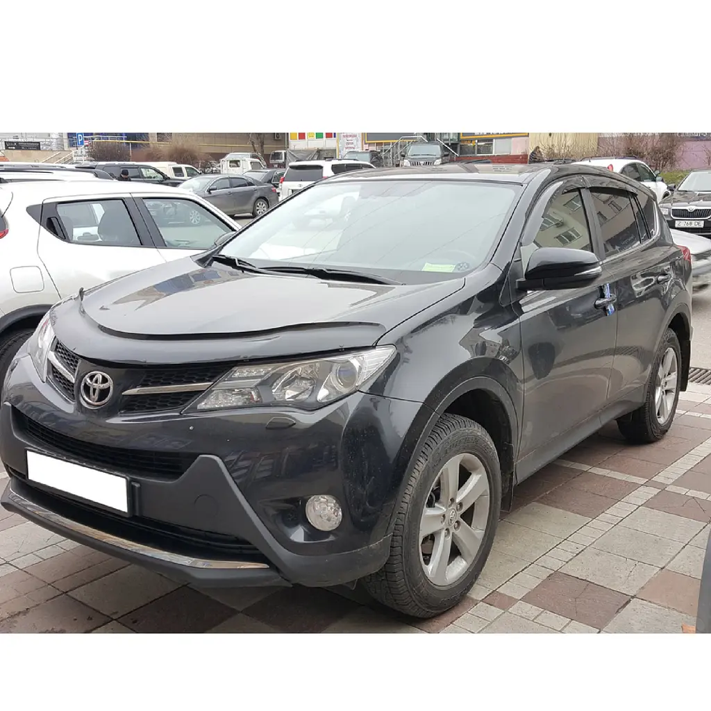 Дефлектор капоту мухобійка для Toyota RAV4 2013-2018 Євро Кріплення (Vip Tuning) - фото 3