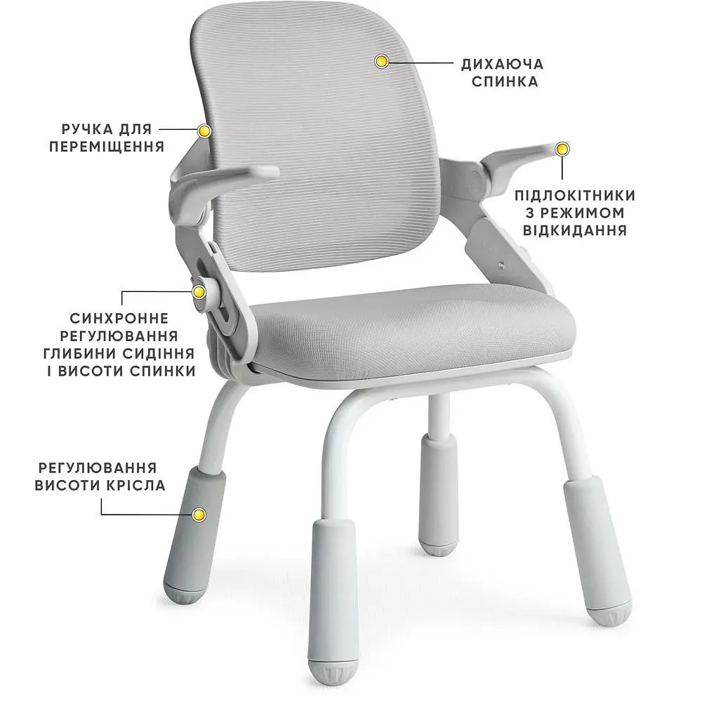 Детское кресло Mealux Neo Air Static Grey (Y-306G) - фото 2