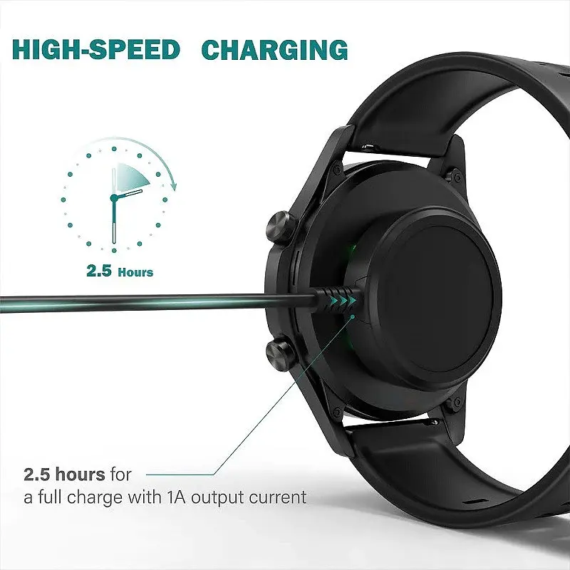 Зарядний пристрій Amazfeel для смартгодинника Huawei GT2/ GT 2e/ GT/ Honor Magic/ Watch 2 42 46 мм Black - фото 4