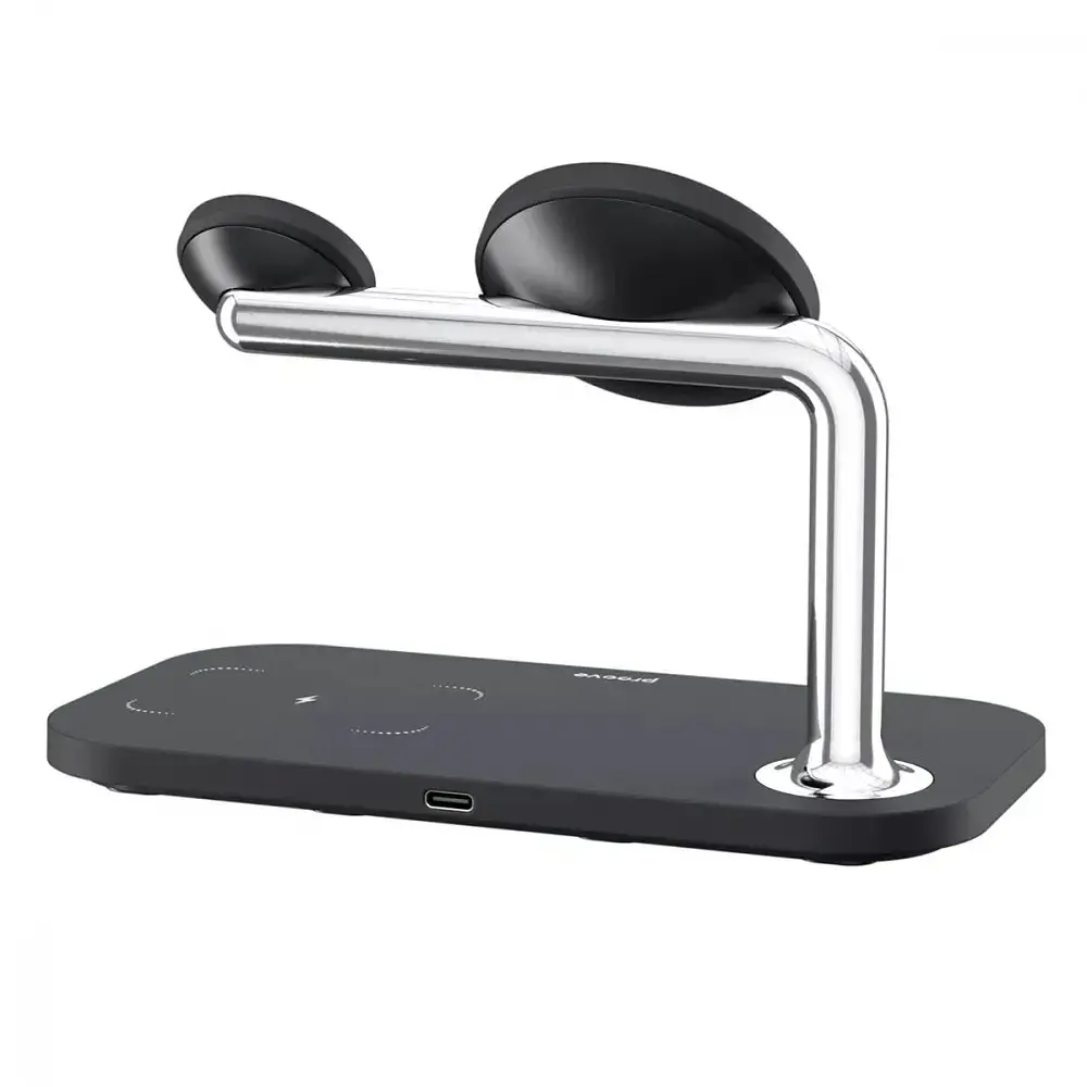 Бездротовий зарядний пристрій Proove Magnetic Field 3in1 15W Black (WSMF15010001) - фото 2