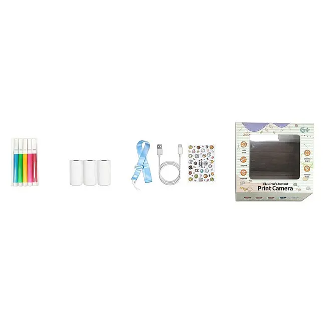 Дитячий Фотоапарат-принтер Динозавр DIY TOYS CJ-4978946-B Блакитний shop (6900072321789) - фото 2
