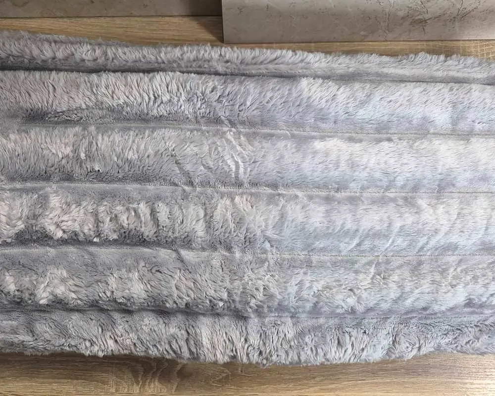 Плед-покривало Koloco Королівський шарпей смужка 7 см 150х200 сірий полуторний - фото 7