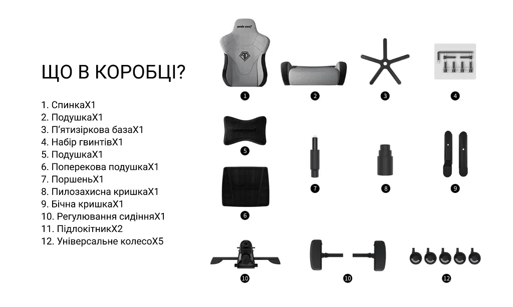 Крісло ігрове Anda Seat T-Pro 2 Size XL Blue/Black (AD12XLLA-01-SB-F) - фото 16