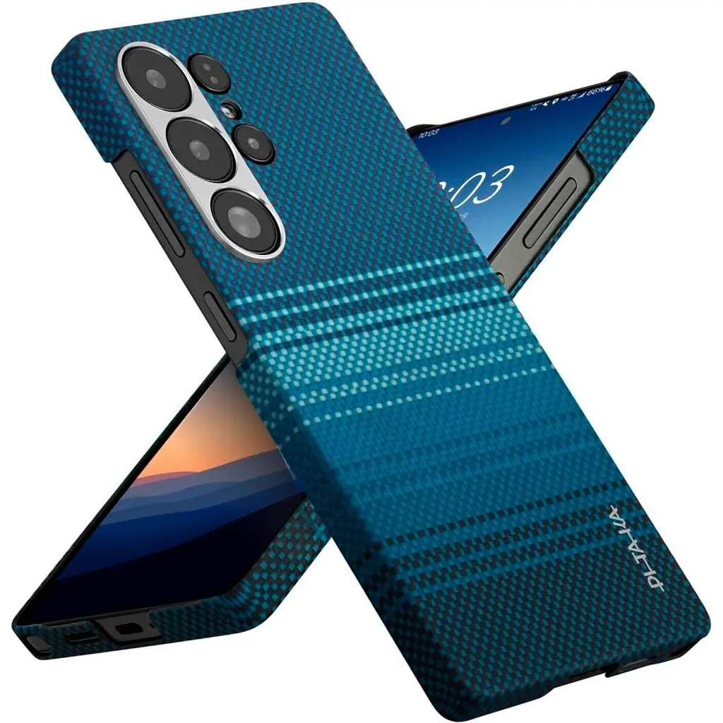 Чохол Pitaka Tactile Woven MagEZ для Samsung Galaxy S25 Ultra Moonrise (KS2502U) [135431] - фото 3