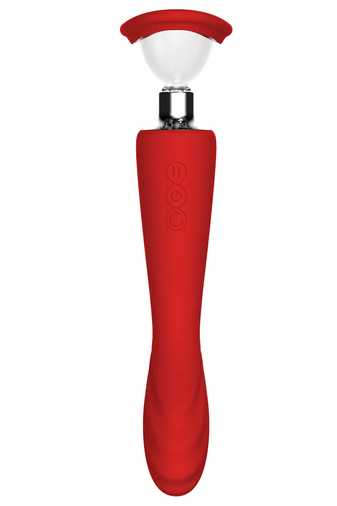 Вібратор Dream Toys Georgia Red Revolution, 29 см червоний - фото 5