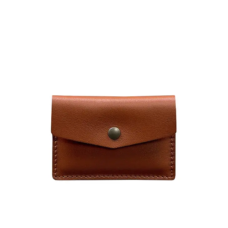 Кожаный кард-кейс 9.0 светло-коричневый краст - фото 7