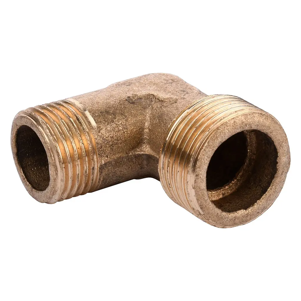 Кутник редукційний латунний 3/4″ЗР х 1/2″ЗР ливарний 1010Б 000011656 - фото 2