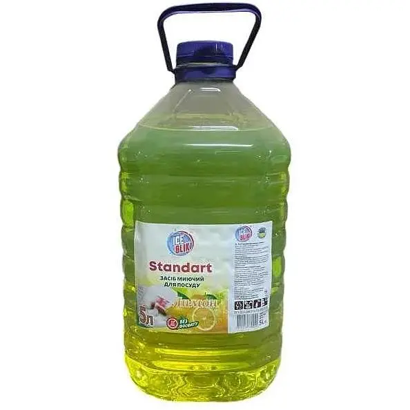 Засіб для миття посуду ICE BLIK 5л бальзам Standart Лимон 0040
