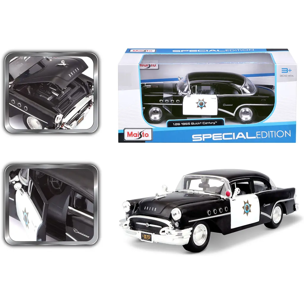 Игровая автомодель Maisto 1955 Buick Century 1:26 (31295 black) - фото 15