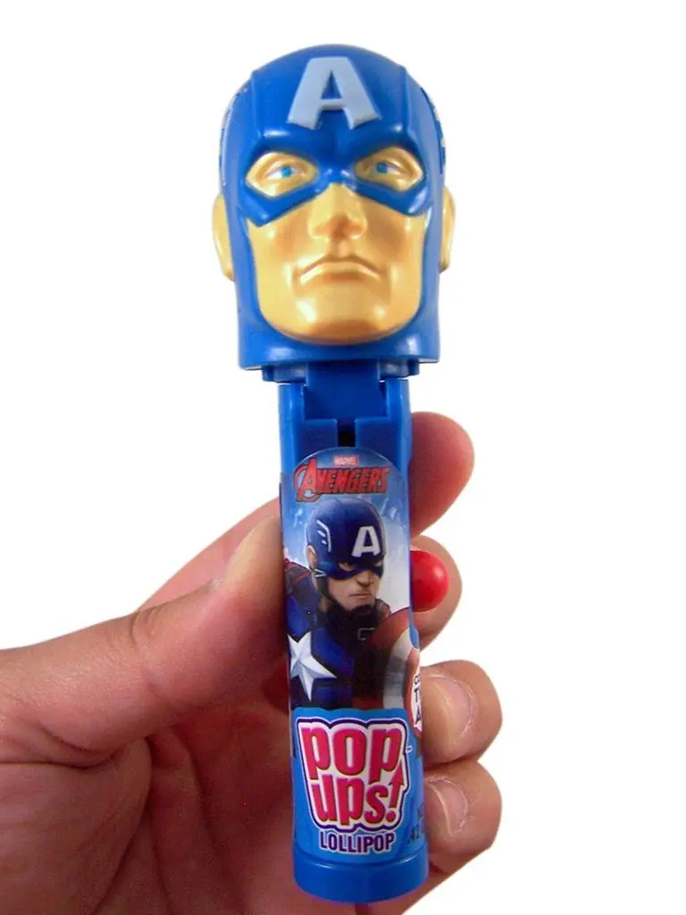 Іграшка з льодяником Капітан Америка Bip Disney Marvel Mix Pop Ups 10г - фото 3