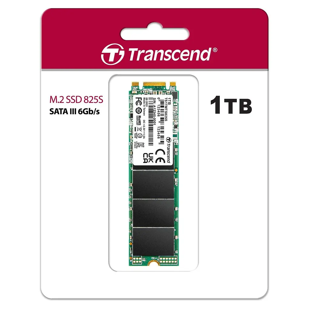 Накопичувач SSD Transcend m.2 sata 2280 1TB (TS1TMTS825S) - фото 2