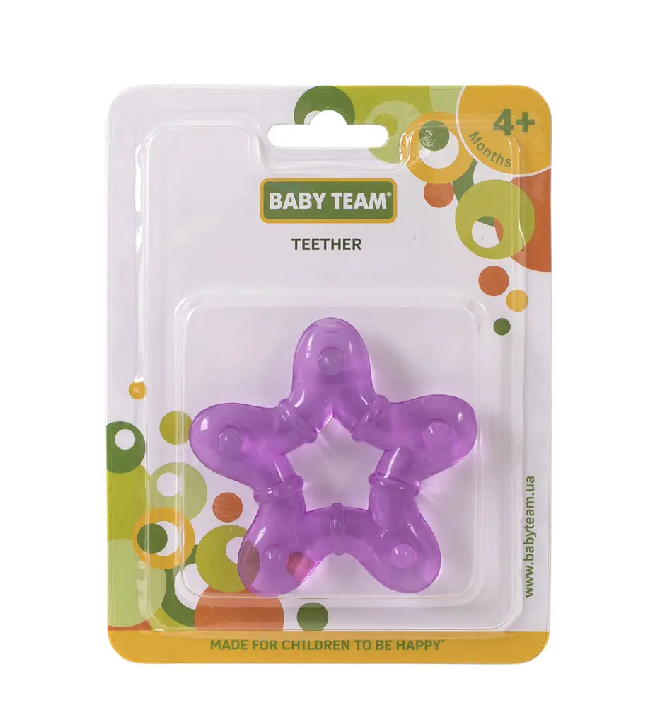 Прорізувач з гелем Зірочка 4+ Baby team Фіолетовий - фото 3
