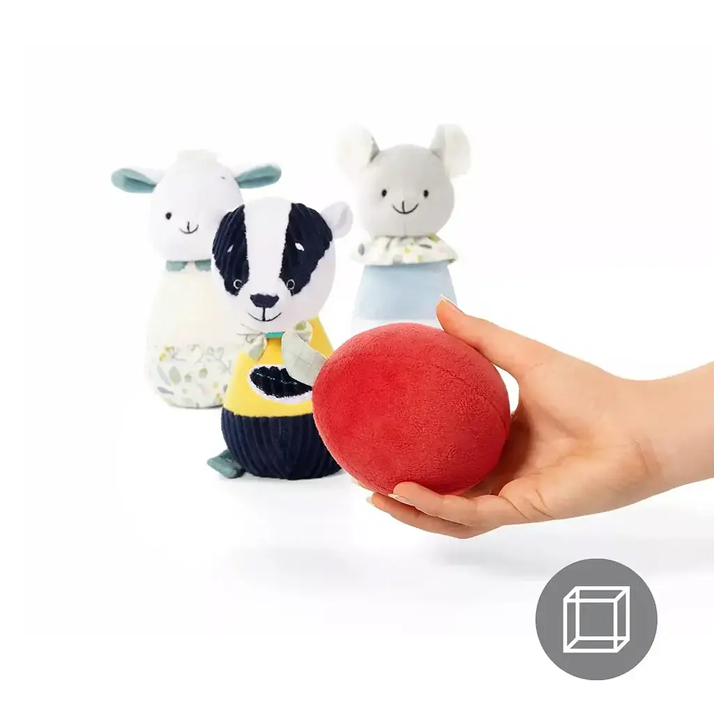 Развивающие мягкие кегли BabyOno Барсук Эдмонд и друзья  - фото 7