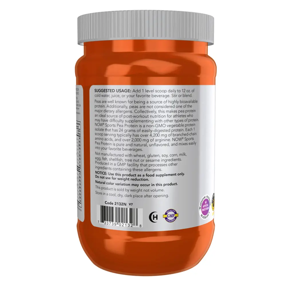 Гороховий протеїн, Pea Protein — 907 г Unflavored - фото 3