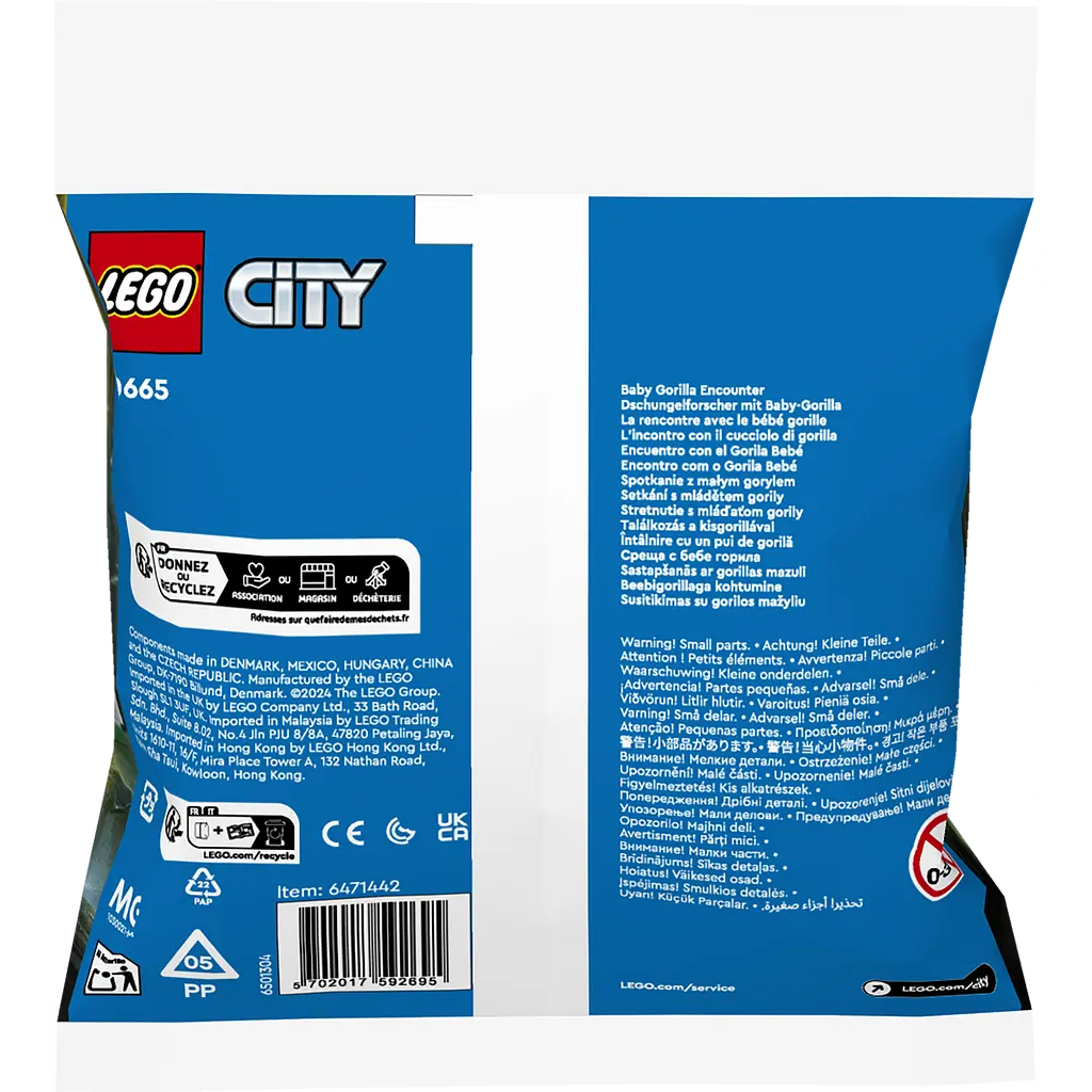 Конструктор LEGO City Зустріч із малям горили 34 деталі (30665) - фото 5