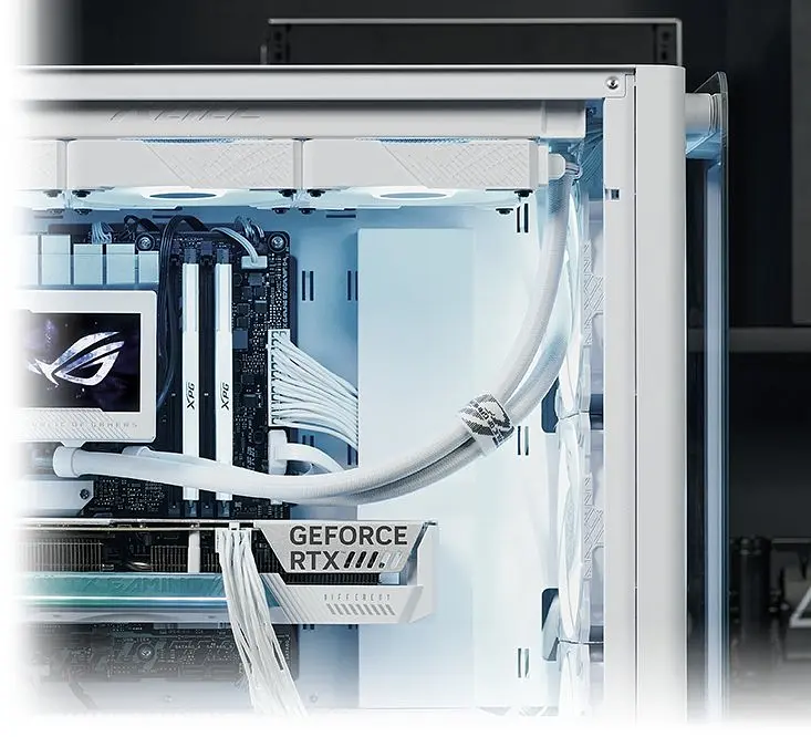 Корпус Asus A23 Plus Tempered Glass без БЖ (90DC00K3-B19010) White - фото 11