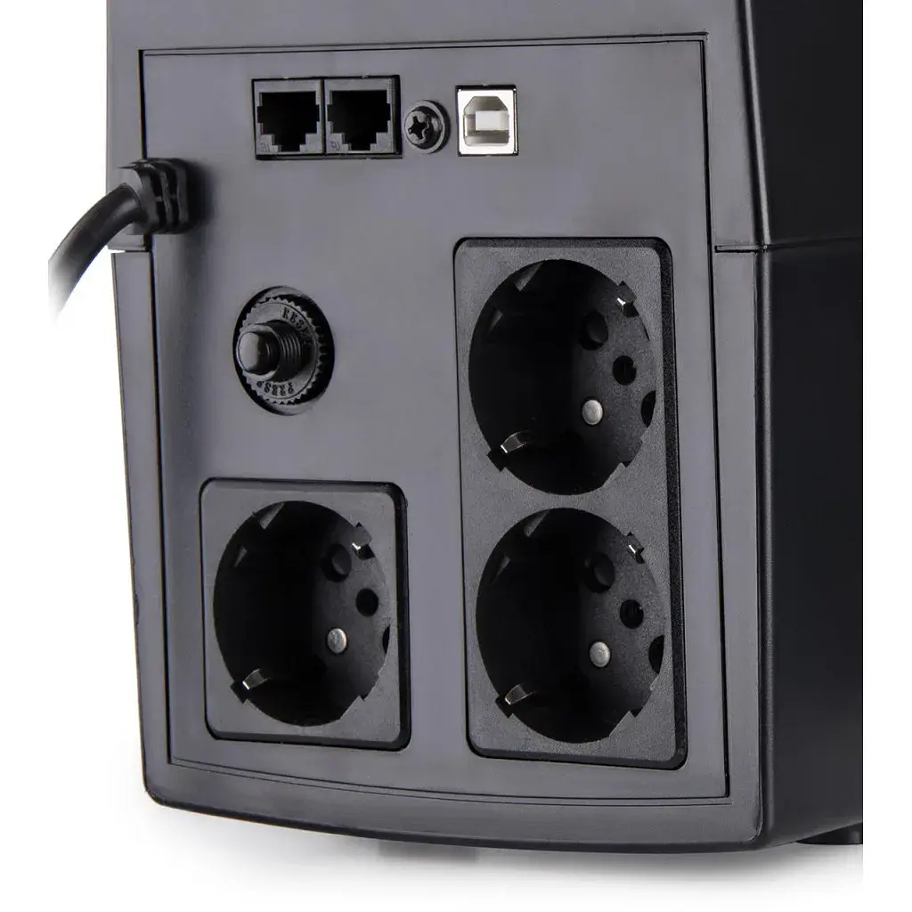 Пристрій безперебійного живлення Vinga LED 1500VA plastic case with USB (VPE-1500PU) - фото 8