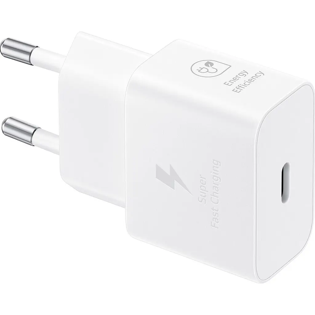 Мережевий зарядний пристрій Samsung 25W + Cable USB-С to USB-С White (EP-T2510XWEGEU) [95122] - фото 3