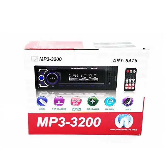 Автомагнитола UKC MP3-3200 1Din магнитола с пультом Bluetooth 4x50W - фото 6