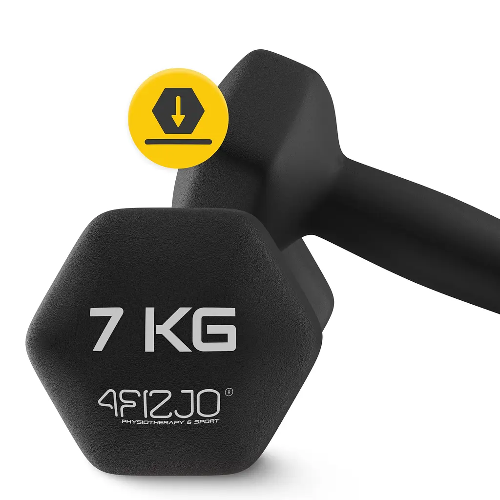 Гантелі вінілові 4FIZJO Classic 2 x 7 кг (P-5905973403207) - фото 6