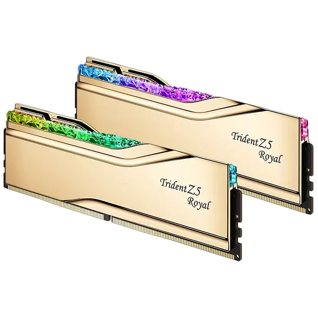 Оперативна пам'ять G.Skill 64GB (2x32GB) DDR5 6000MHz Trident Z5 Royal Gold (F5-6000J2836G32GX2-TR5G) - фото 4