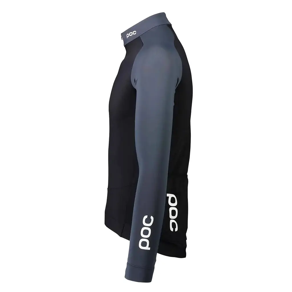 Велоджерси Poc Essential Road Mid LS Jersey S Uranium Black/Sylvanite Grey (1033-PC 582108288SML1) - фото 3