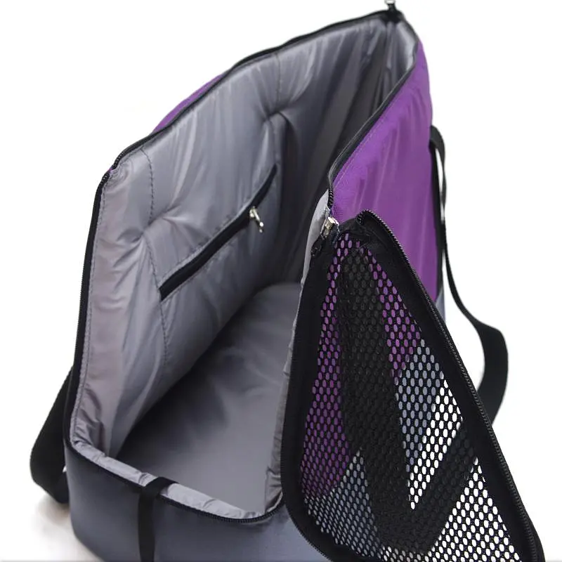 Сумка переноска Zoo-hunt Гармония для кошек и малых пород собак №1 23х40х34 см фиолетовая - фото 3