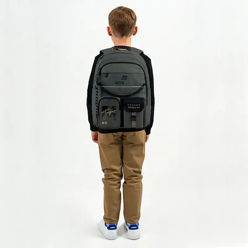 Рюкзак для початкової школи Kite Education 584 Tokyo Vibe Хакі (K26-584M-4) - фото 22
