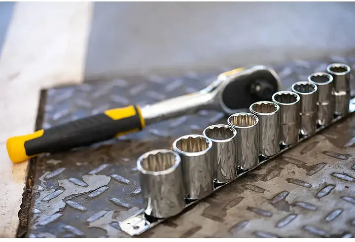 Тріскачка з головками Stanley квадрвт 1/4 " 72 зубці крок 5* + 10 торцевих головок (STMT82666-0) - фото 7