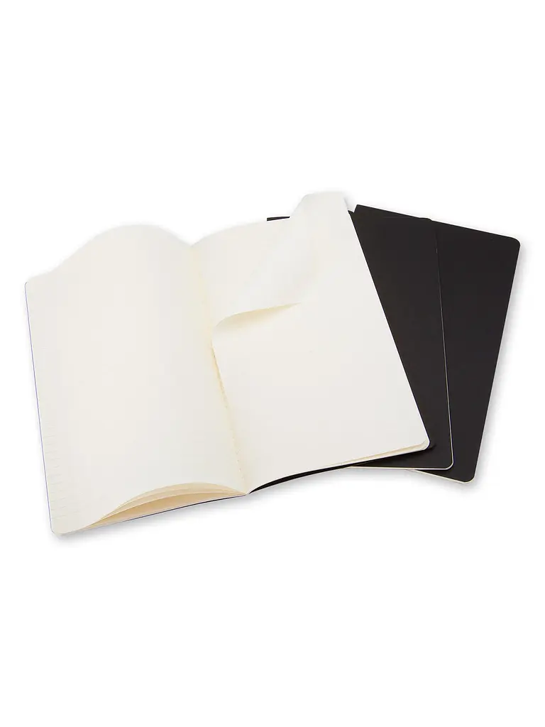 Записник Moleskine Cahier середній, Лінійка Чорний (QP316) - фото 3