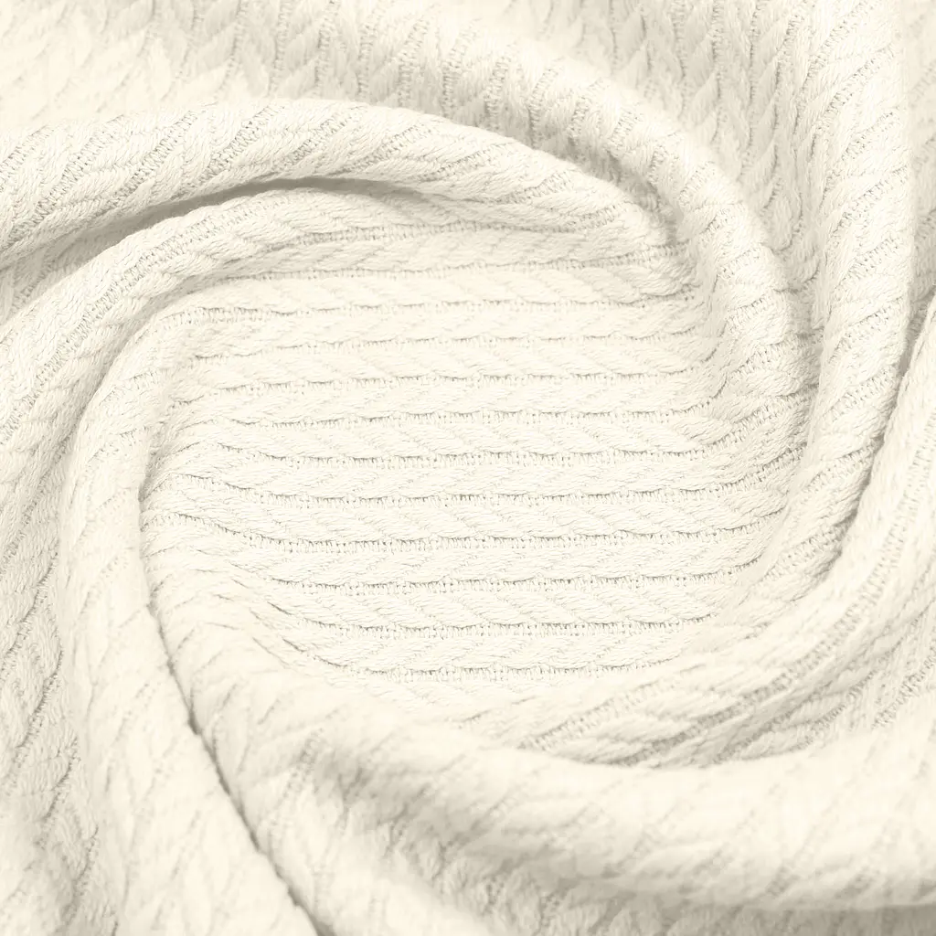 Плед-покривало Cosas Knitted Braid Biscotti косичка 75х95 см (Blanket_02_1Biscotti_KnittedBraid_75x95) - фото 3