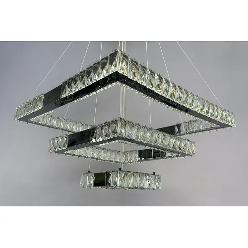Люстра Linisoln 7965-60*40*20 BK метал, кришталь, LED, чорний, 100 Вт - фото 2