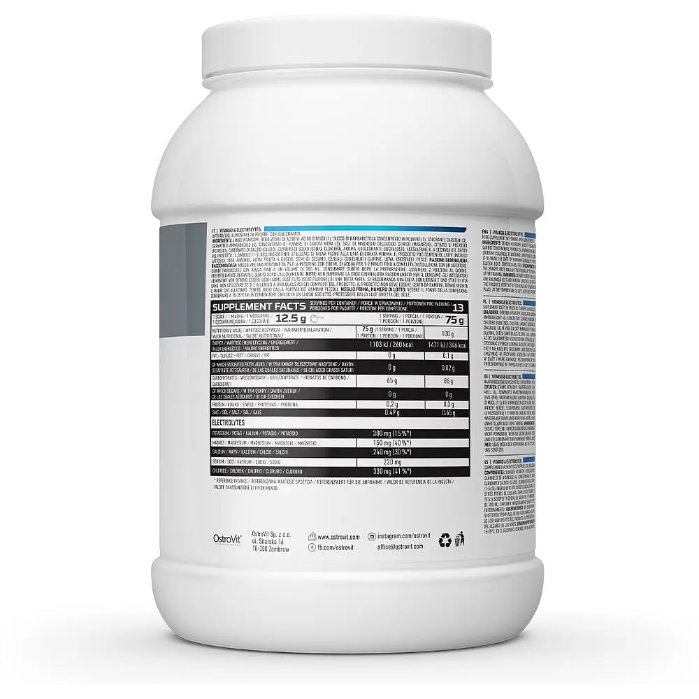 Гейнер OstroVit Vitargo & Electrolytes Ківі 1 кг - фото 2