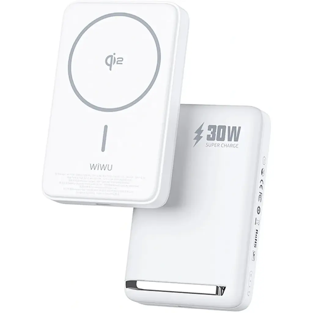 Внешний аккумулятор Wiwu Magnetic Wi-P031 10000mAh White [125058] - фото 2
