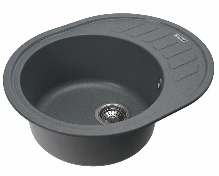 Кухонна мийка Platinum 6250 SOUL матова Сірий мусон (SP000025095) - фото 2