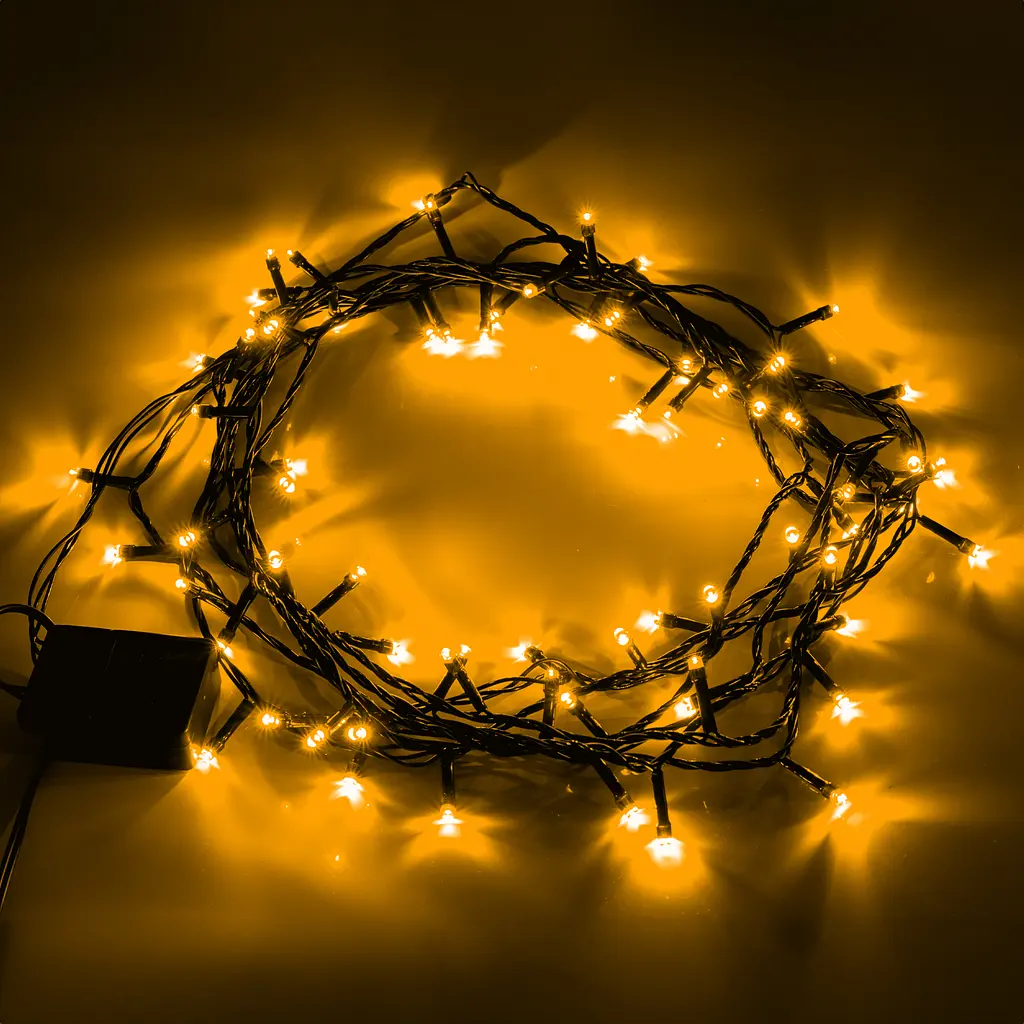 Електрогірлянда Yes! Fun нитка 70 LED 8 режимів миготіння 4.9 м тепло-біла (974835) - фото 4