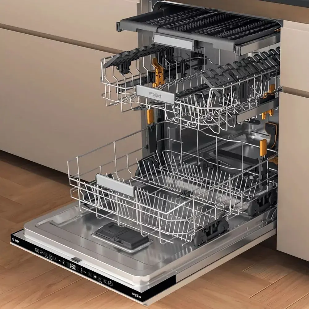 Whirlpool Посудомийна машина вбудовувана, 15компл., A+++, 60см, дисплей, 3й кошик, білий - фото 10